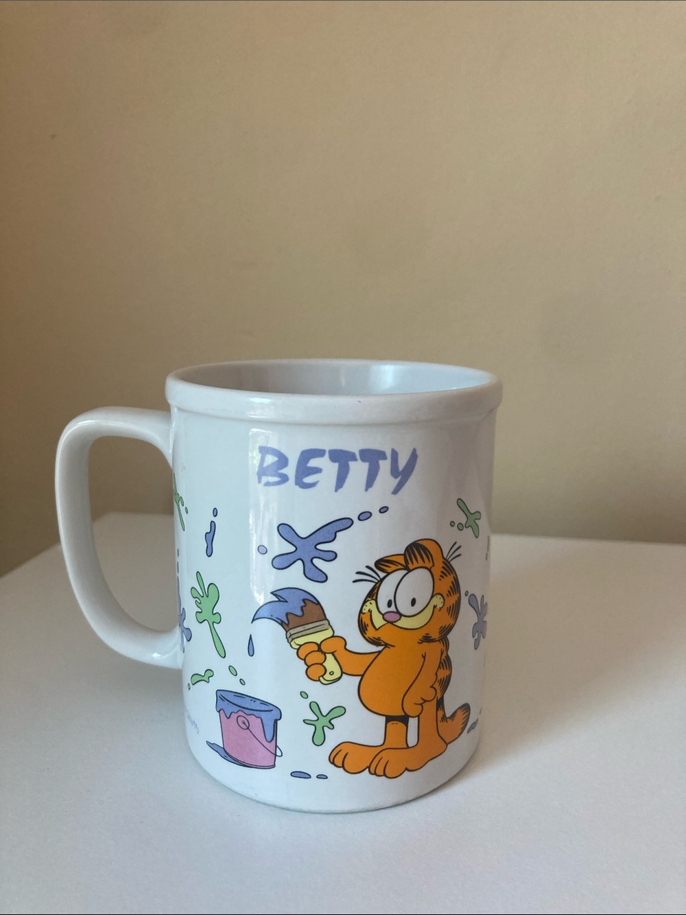 Vintage Garfield 'BETTY' Ceramic Coffee Mug